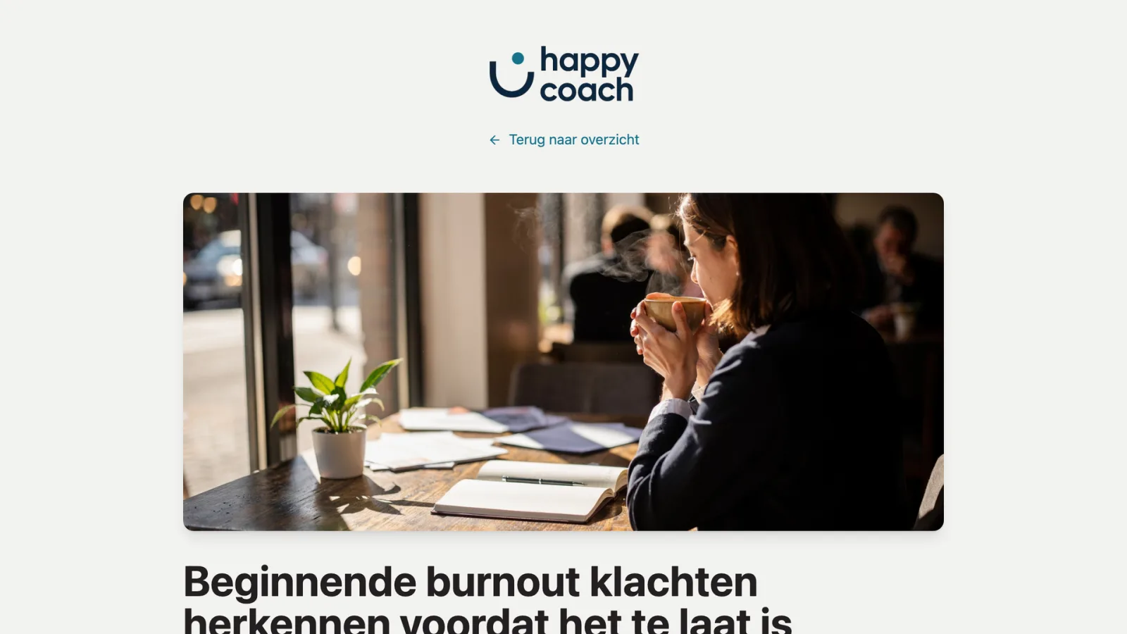 Een gepubliceerde blog zoals een lezer die ziet
